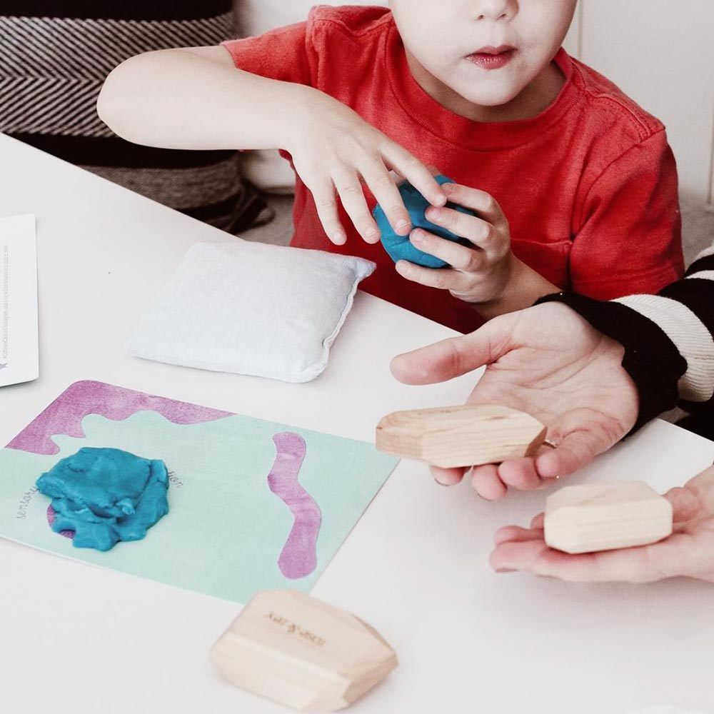 How To Make Playdough Boy and parent making play dough