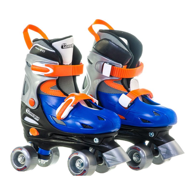 Adjustable Quad Skates, Blue/Orange Adjustable Quad Skates, Blue/Orange