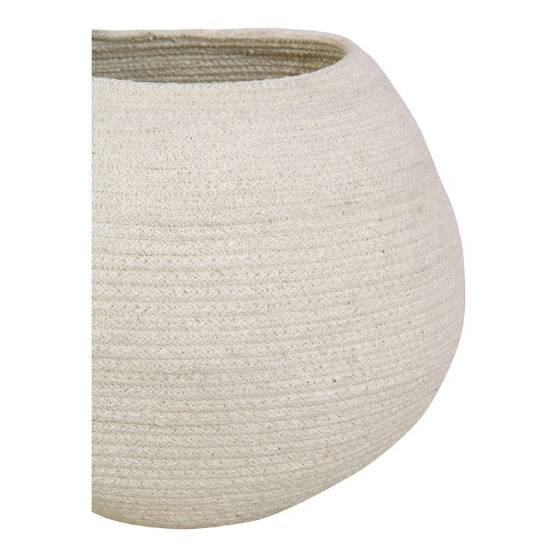 Bola Cotton Basket, Ivory Bola Cotton Basket, Ivory