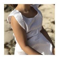 Anya Nightdress, White Swiss Dots