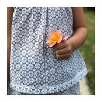 Posie Pajama Set, Soft Blue
