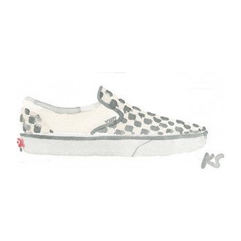 Checkerboard Vans, 6.25" x 2.5" Checkerboard Vans, 6.25" x 2.5"