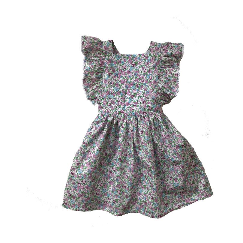 Summer Pinafore Dress, Floral Summer Pinafore Dress, Floral