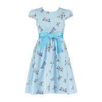 Cotton Butterfly Party Dress, Blue