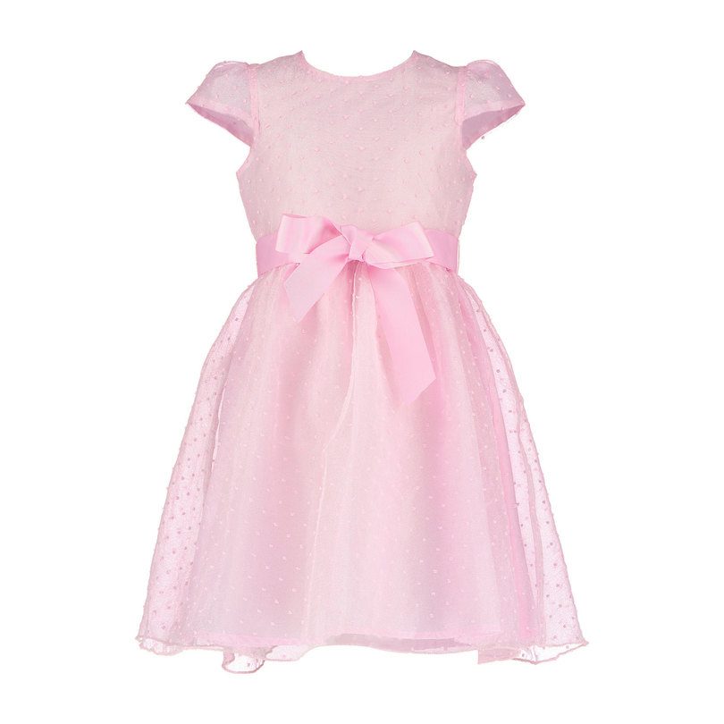 Organza Spot Party Dress, Pale Pink Organza Spot Party Dress, Pale Pink