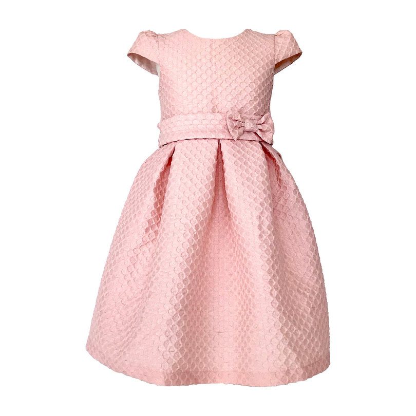 Twinkle Jacquard Party Dress, Pink Twinkle Jacquard Party Dress, Pink