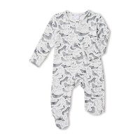 Seals Zipper Footie, Grey