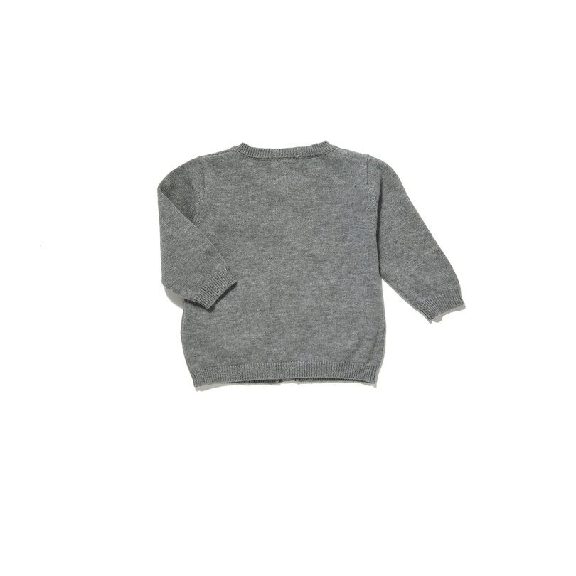 Fox Cardigan, Grey - Tops - Maisonette