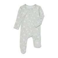 Sheep Zipper Footie, Grey