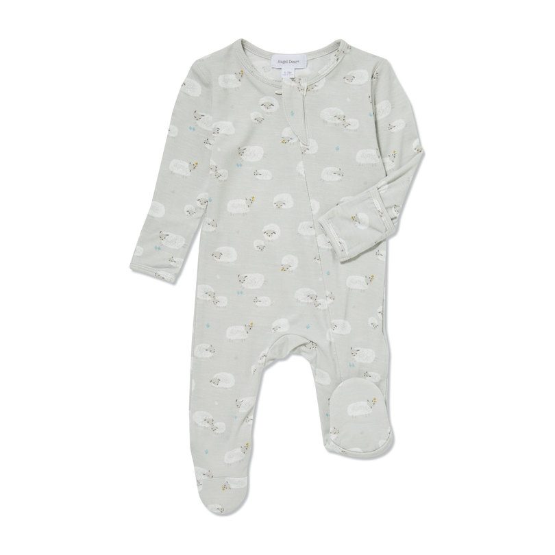Sheep Zipper Footie, Grey Sheep Zipper Footie, Grey