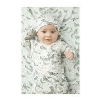 Seals Zipper Footie, Grey