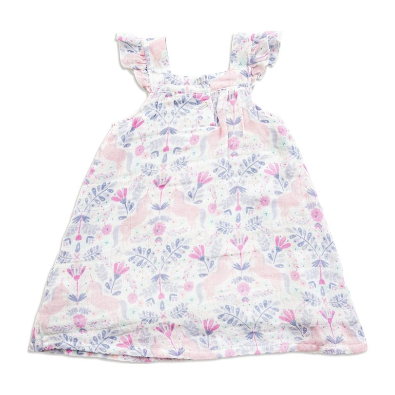 Muslin Sundress, Unicorn Muslin Sundress, Unicorn