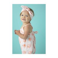 Muslin Romper with Bow Back, Peach