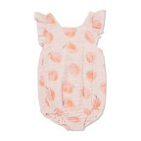 Muslin Sunsuit, Peach
