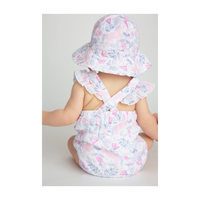 Muslin Ruffle Sunsuit, Unicorn