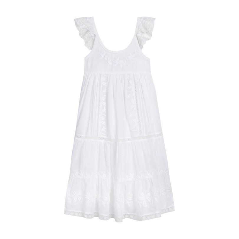 Scarlett Dress, White - Maisonette