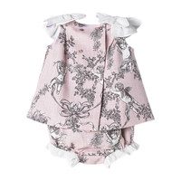 Toile de Jouy Baby Dress, Pink