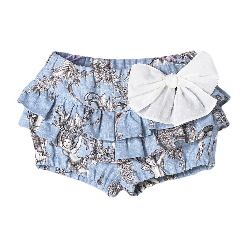 Toile de Jouy Baby Bloomer, Blue Toile de Jouy Baby Bloomer, Blue