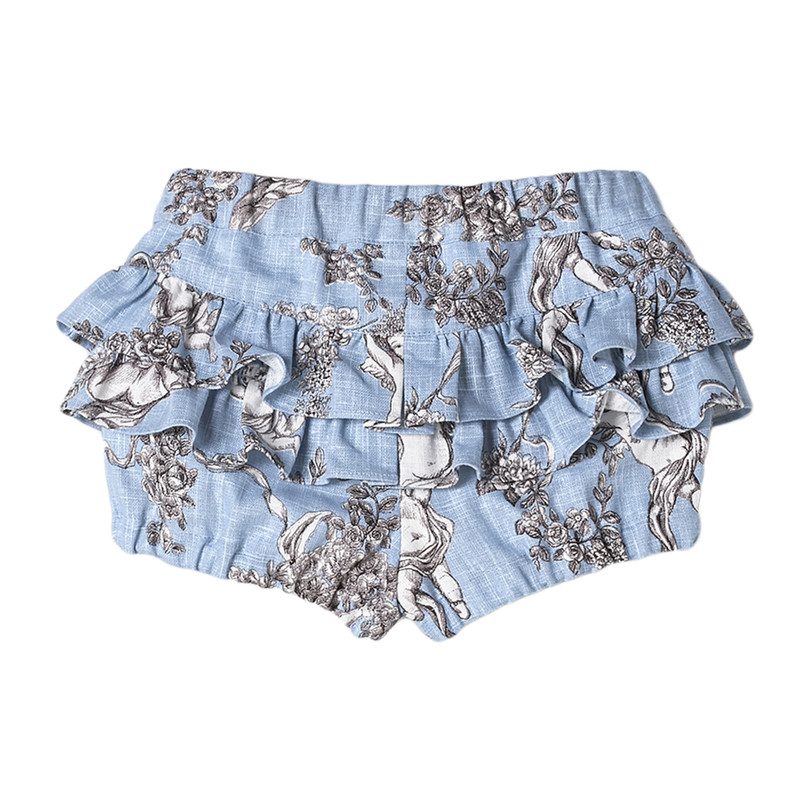 Toile de Jouy Baby Bloomer, Blue Toile de Jouy Baby Bloomer, Blue
