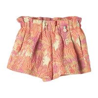 Floral Jacquard Short, Orange