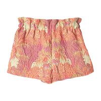 Floral Jacquard Short, Orange