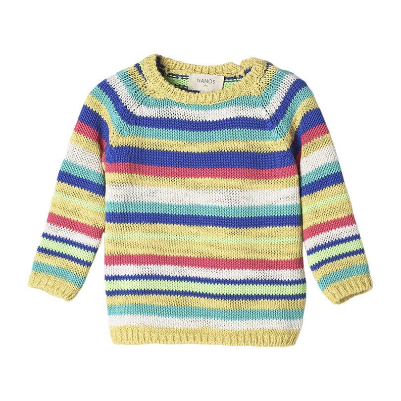 Multicolor Striped Baby Sweater Multicolor Striped Baby Sweater