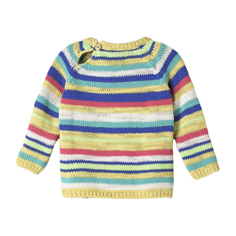 Multicolor Striped Baby Sweater Multicolor Striped Baby Sweater