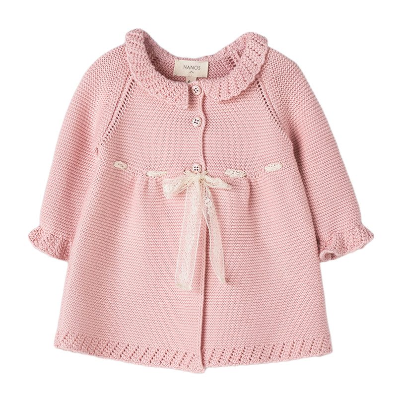 Baby Knit Coat, Pink Baby Knit Coat, Pink
