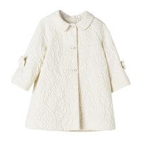 Jacquard Coat, Ivory