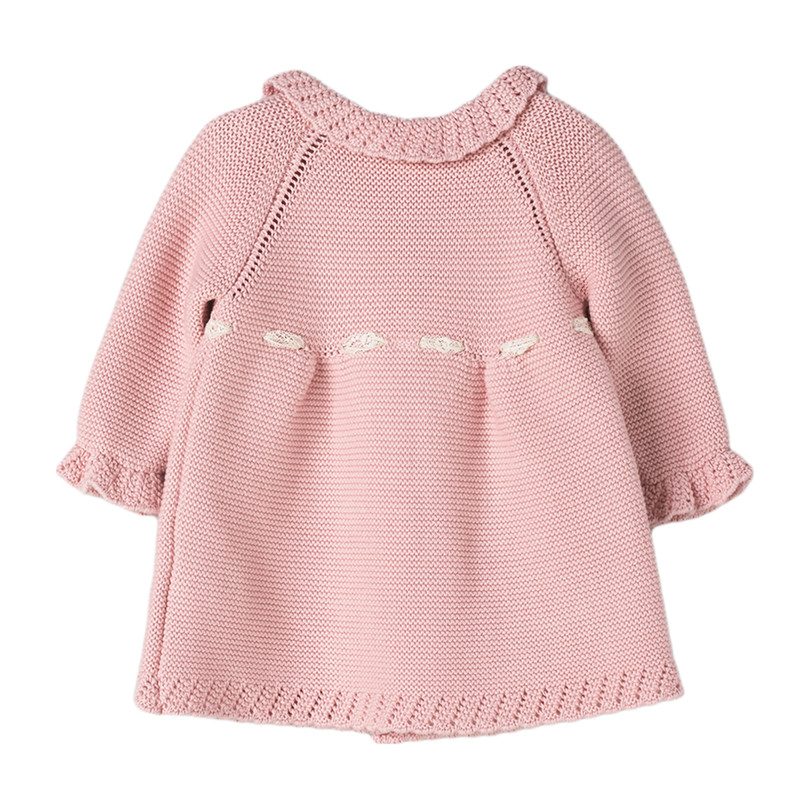 Baby Knit Coat, Pink Baby Knit Coat, Pink