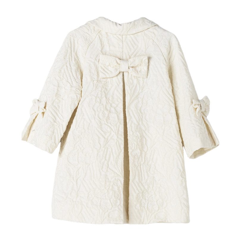 Jacquard Coat, Ivory Jacquard Coat, Ivory