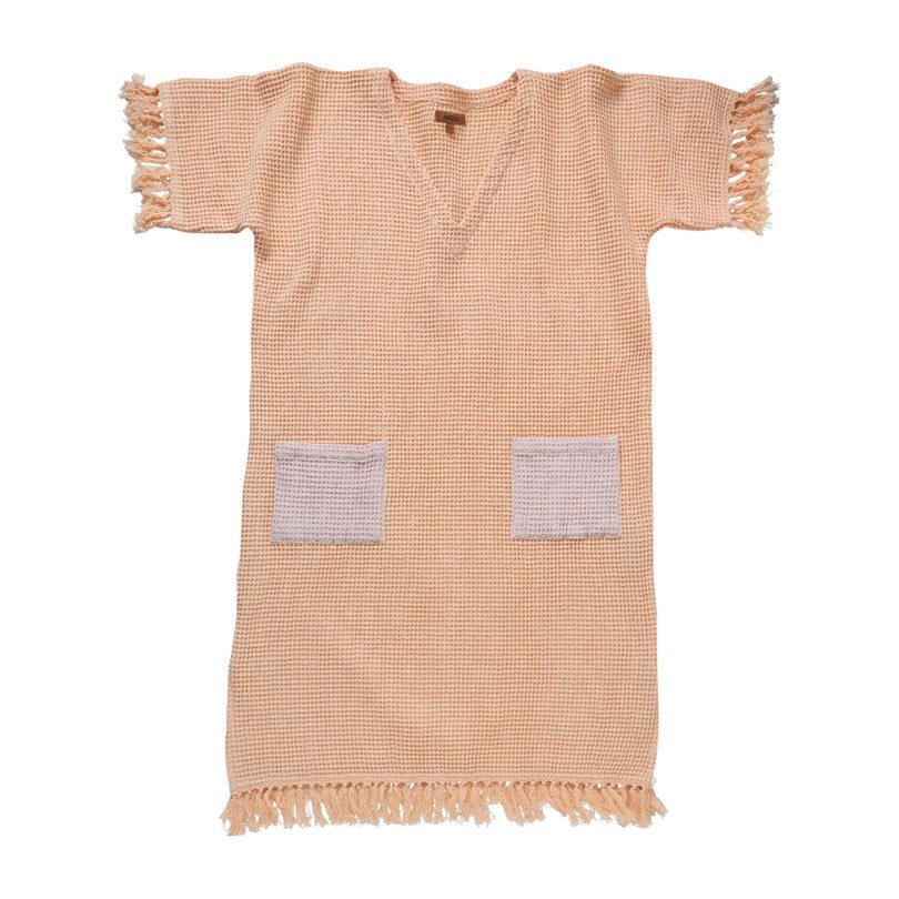 Waffle Beach Dress, Lychee Waffle Beach Dress, Lychee