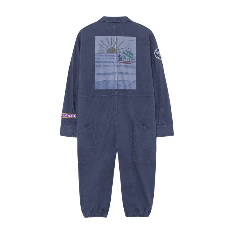 Grasshopper Jumpsuit, Blue Landscape Grasshopper Jumpsuit, Blue Landscape
