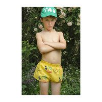 Puppy Swimsuit, Yellow Ships