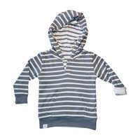 Reversible Hooded Raglan, Stripes