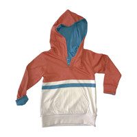 Reversible Hooded Raglan, Colorblock