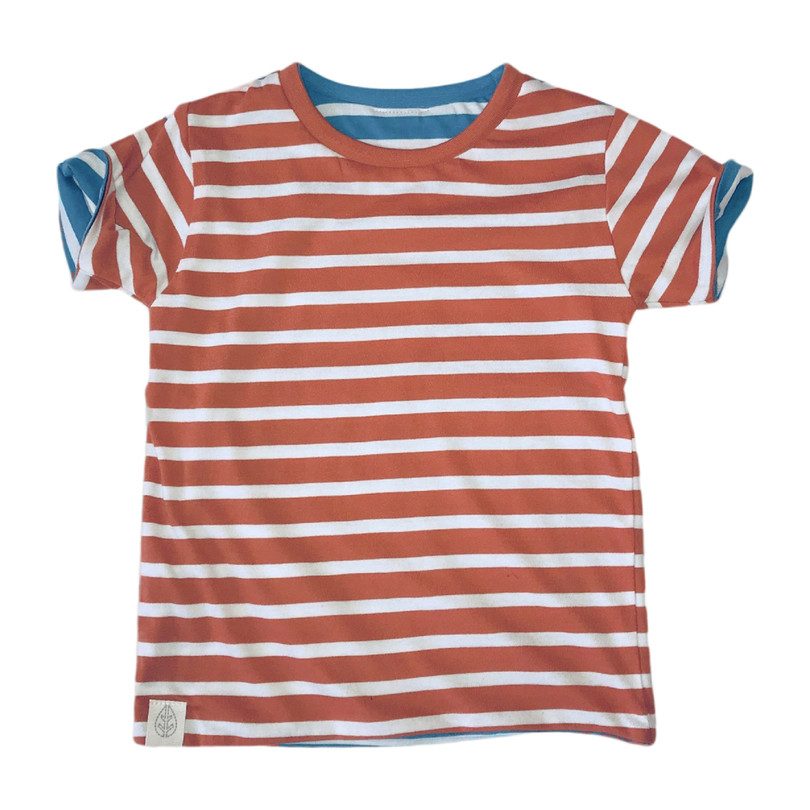 Reversible Short Sleeve Tee, Stripes Reversible Short Sleeve Tee, Stripes