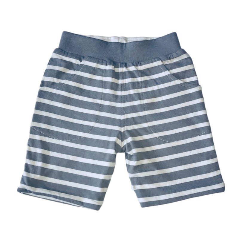 Reversible Stripe Shorts, Grey Reversible Stripe Shorts, Grey