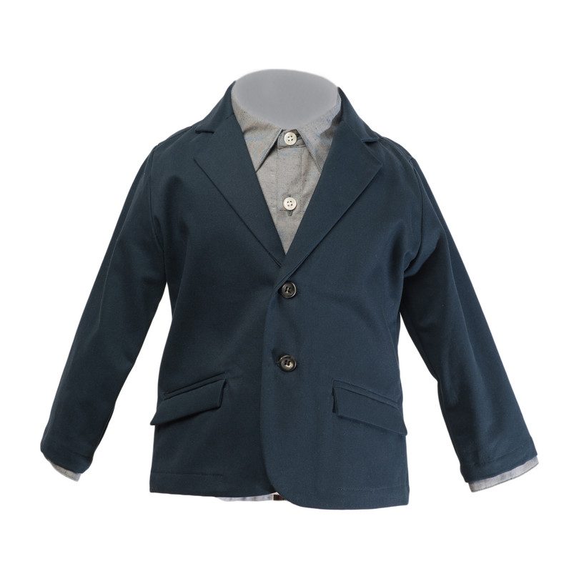 Huckleberry Twill Blazer, Soft Navy Huckleberry Twill Blazer, Soft Navy
