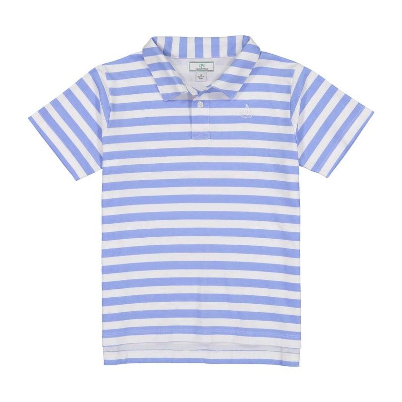 Henry Boys Short Sleeve Polo, Cornflower Blue Henry Boys Short Sleeve Polo, Cornflower Blue