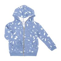 Hoodie, Blue Doodle