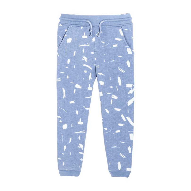 Joggers, Blue Doodle Joggers, Blue Doodle
