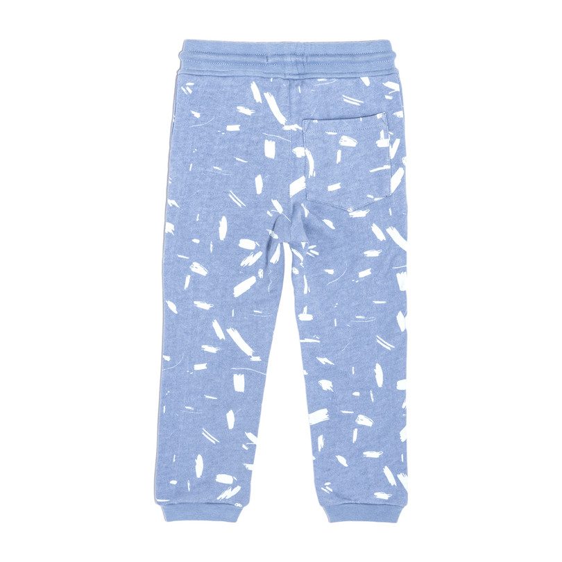 Joggers, Blue Doodle Joggers, Blue Doodle