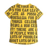 Sebastio Tee, Yellow Alphabet Soup