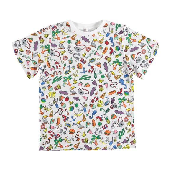Vacation Print T-Shirt, White Vacation Print T-Shirt, White