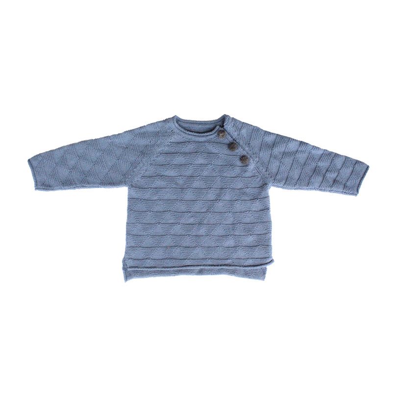 Triangle Sweater, Dusty Blue Triangle Sweater, Dusty Blue