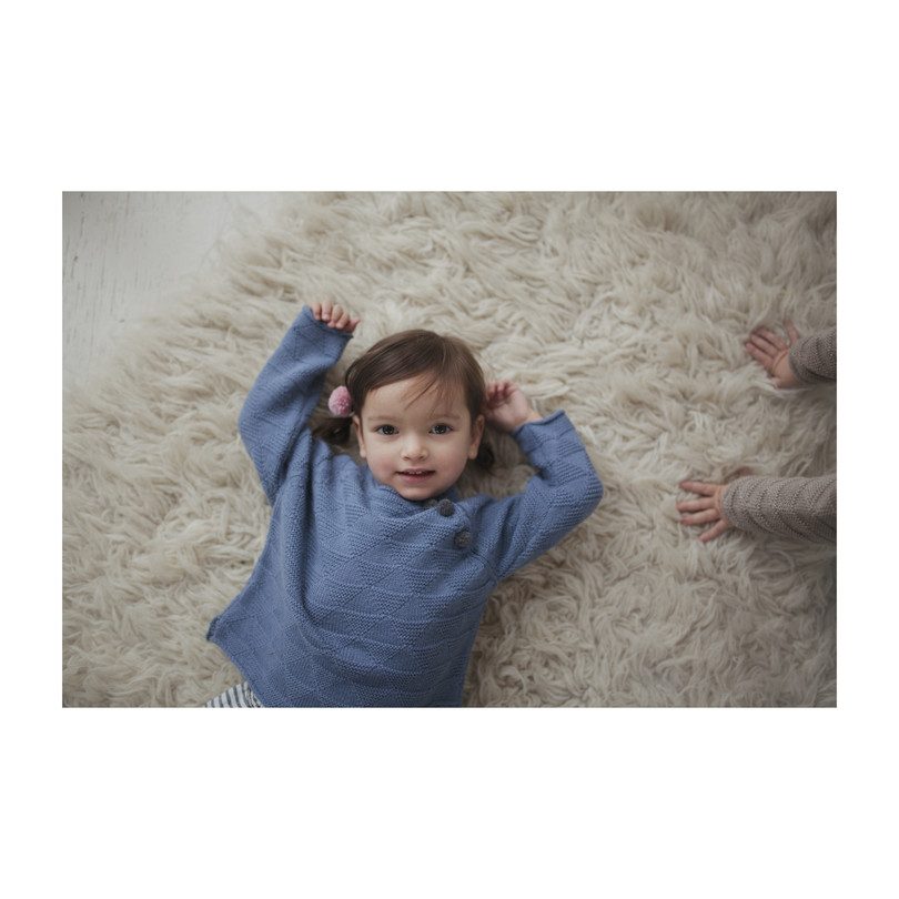 Triangle Sweater, Dusty Blue Triangle Sweater, Dusty Blue