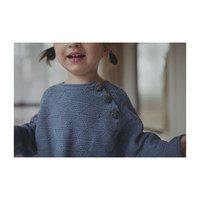 Triangle Sweater, Dusty Blue