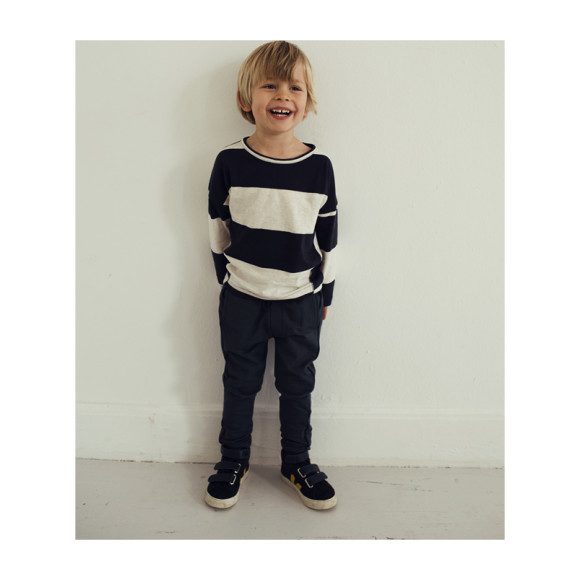 Luke Kids Tee, White and Blue Luke Kids Tee, White and Blue