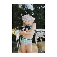 *Exclusive* Girls Honolulu Bottom, Mint Gingham